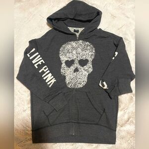 Vintage VS/pink skull hoodie!